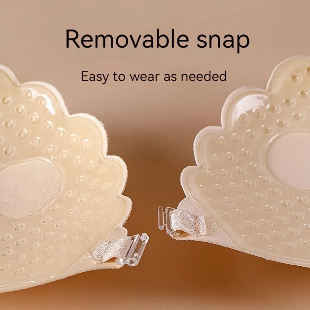 Adhesive Push Up Bra with Invisible Straps for Backless Outfits Silicone Nipple Bra Reusable Strapless Nipple Tape - Image 6