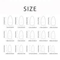 24 PCs Short French Simple Solid Nails with 1 Jelly Gel and 1 Nail File 4