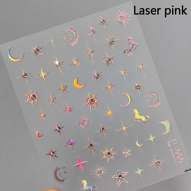 Elegant Starlight Glitter Rhinestone Nail Art Stickers
