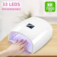 Rechargeable UV LED Nail Lamp 66W Cordless Nail Dryer for Gel Polish Professional Nail Art Manicure Tools for Home and Salon 1