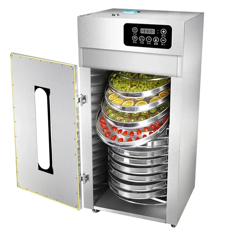 15 Layer Dehydrator 3000W Commercial rotary dryer food drying box fruit vegetable pet meat flower medicinal herbs tea air dryer 2