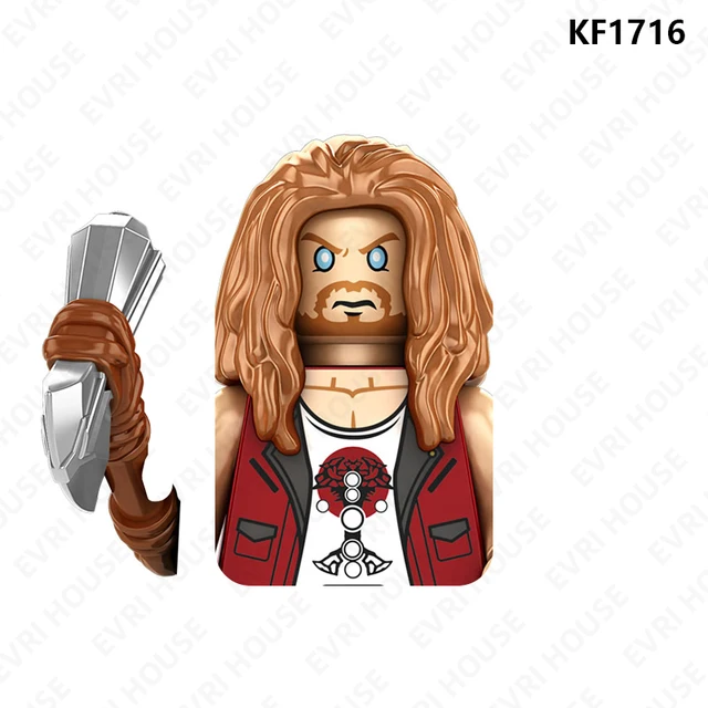 Superhero Thor Jane Foster Action Figures Odin Hela Mini Bricks Disney Building Blocks Toys for Children KF1716