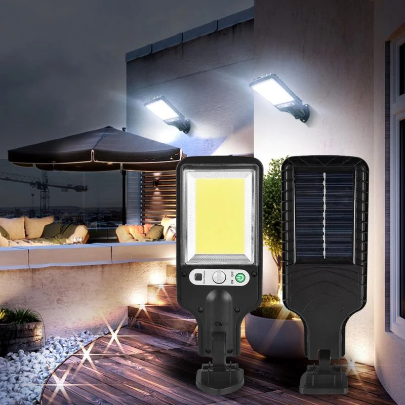brightest outdoor solar lights Solar Street Light Human Sensor Remote Control Wall Lamp Outdoor Waterproof Lamp For Garden Lawn Courtyard Street Lighting solar motion lights