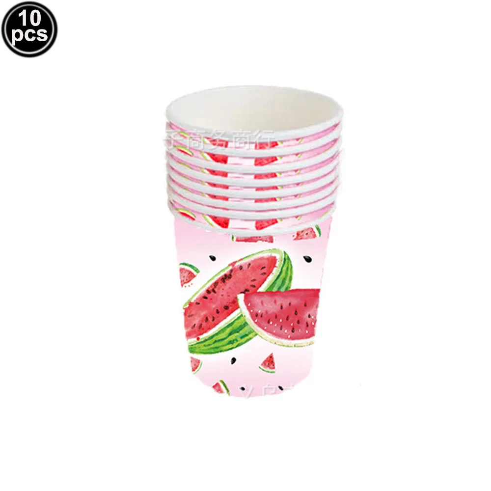 Watermelon Party Tableware Disposable Napkins Paper Plates Cups Summer Girls 1st Birthday Baby Shower Supplies,birthday tableware set,birthday party supplies,party supplies,disposable napkins