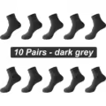 10 Pairs dark grey