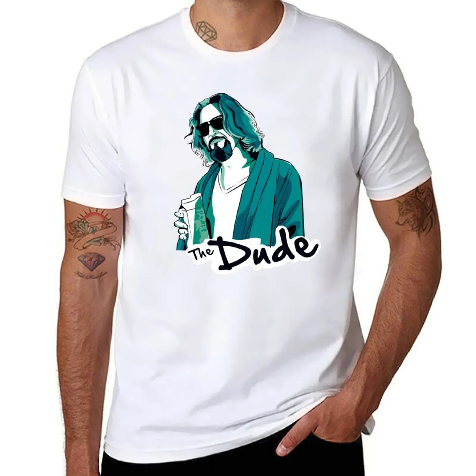 

The Dude, The big Lebowski T-Shirt plain boys whites quick drying funnys mens graphic t-shirts funny