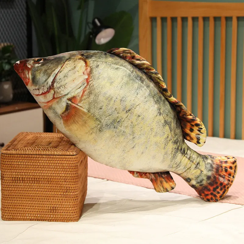 thumbnail image 1 of Simulation Funny Fish Plush Toys Giant Stuffed Soft Animal Carp Plush Pillow Creative Sleep Cushion for Kids Girls Xmas Gift, 1 of 5