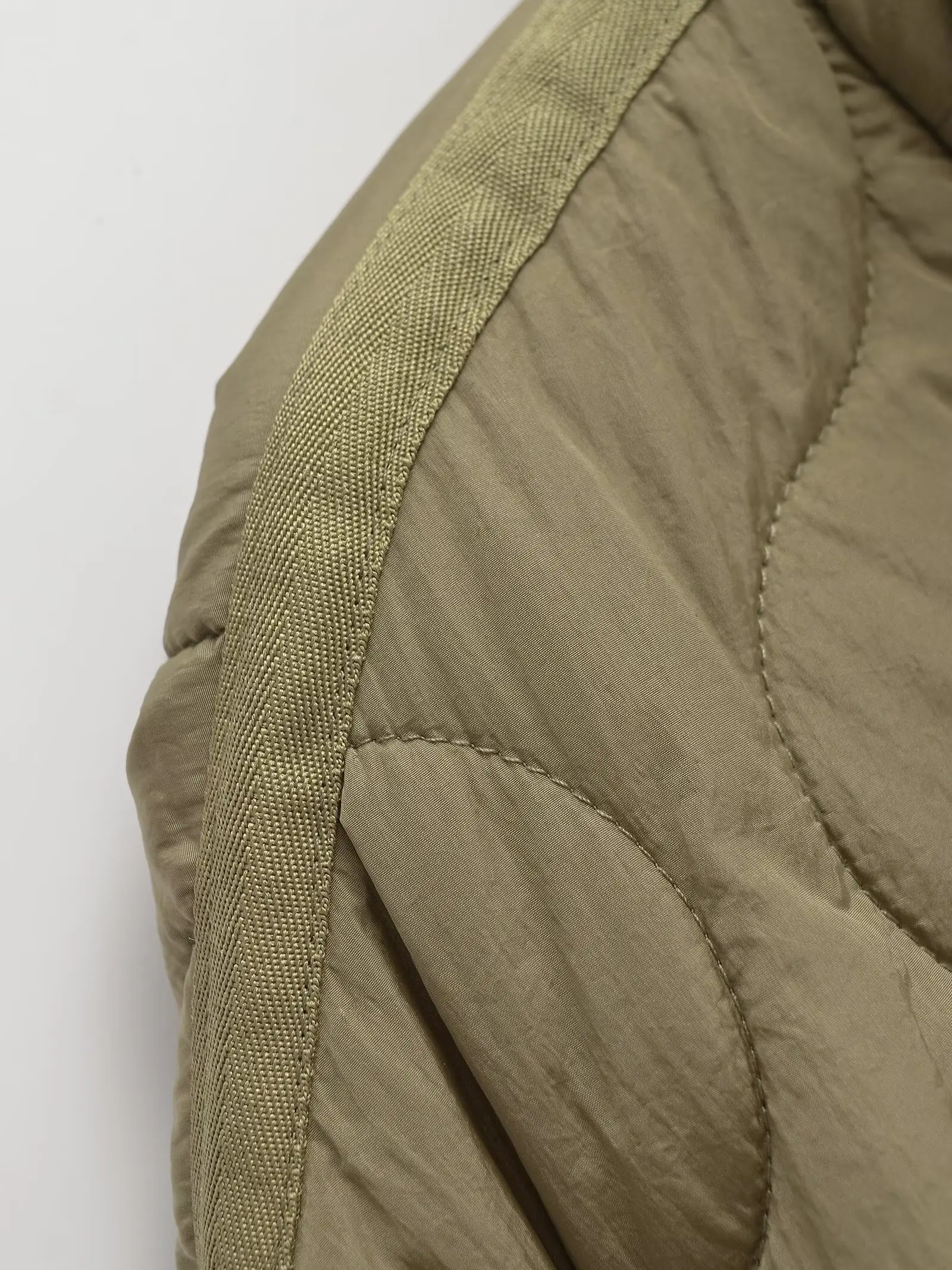 Womens Cotton Jacket - European American Style Winter Zipper Stand Collar Loose Fit