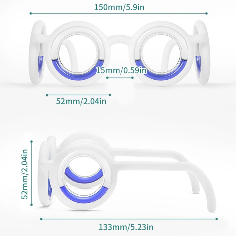 Anti-Motion Sickness Liquid Glasses Portable Lensless Driving Sickness Goggles 1Pcs Anti-Sickness Glasses For Children Adult anti vertigo glasses