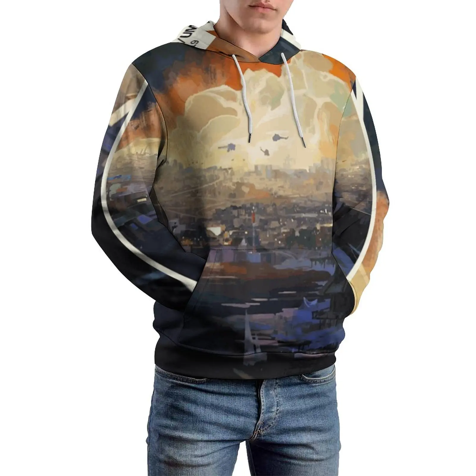 Discoteca Elysium Casual Felpe Con Cappuccio Manica Lunga Discoteca Elysium Skill Fanart Videogioco Kawaii Pullover Felpa Con Cappuccio Primavera Felp