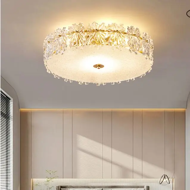 Современная подвесная светодиодная лампа, Потолочная люстра с кристаллами, светодиодный светильник для комнаты, обеденного стола, освещение для украшения дома, подвесные лампы