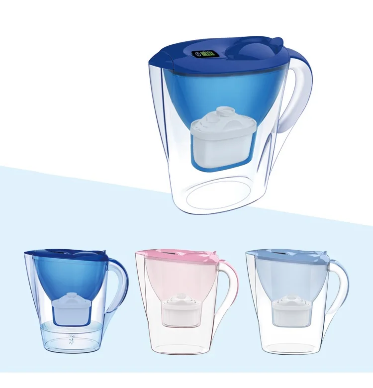 

Factory price 2.8L plastic purifier household Active carbon water filter pitcher