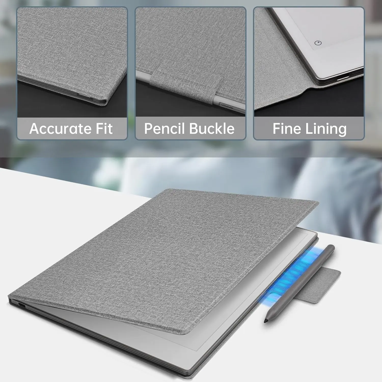 Premium Smart Cover Folio with Auto Wake/Sleep | PU Leather & Microfiber Lining