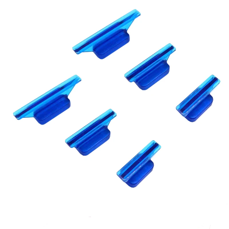 PDR King Tools 6 pcs Blue Straight  Crease Glue Tabs for car dent repair hail dent removal tools paintless dent repair kit