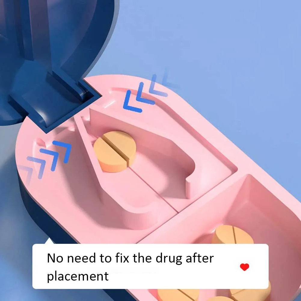 MedicinePillCutterBoxPortableDrugBoxUsefulGrinderSplitter