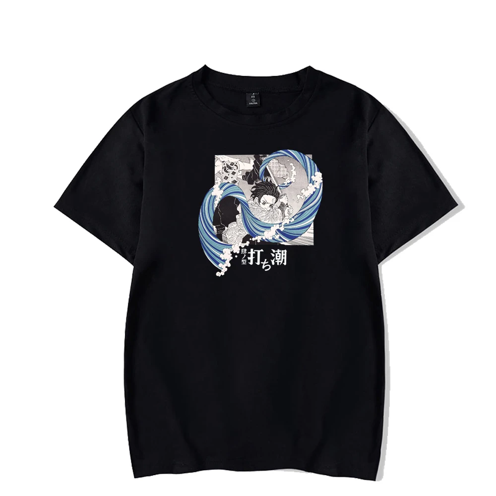 Tanjirou Print Top Summer Loose Short Sleeve Anime Print T Shirt Demon Slayer T Shirt 9 Sd1dfa8f59ffd43dd9e44dac98e4fc397W