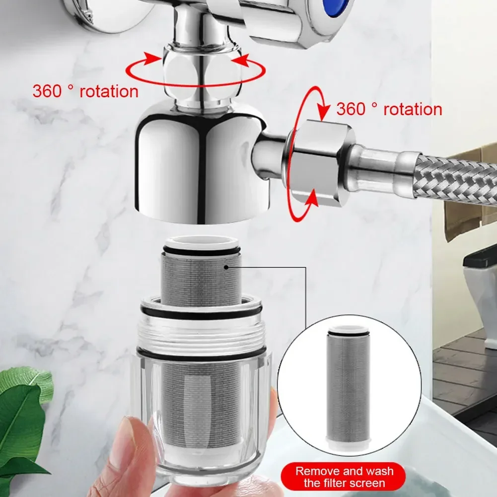 Description Picture 6 of itemStainless Steel Pre Water Purification Anti-scaling Universal Kitchen Tap Filter Healthy Water Clean Bathroom Shower Accessories