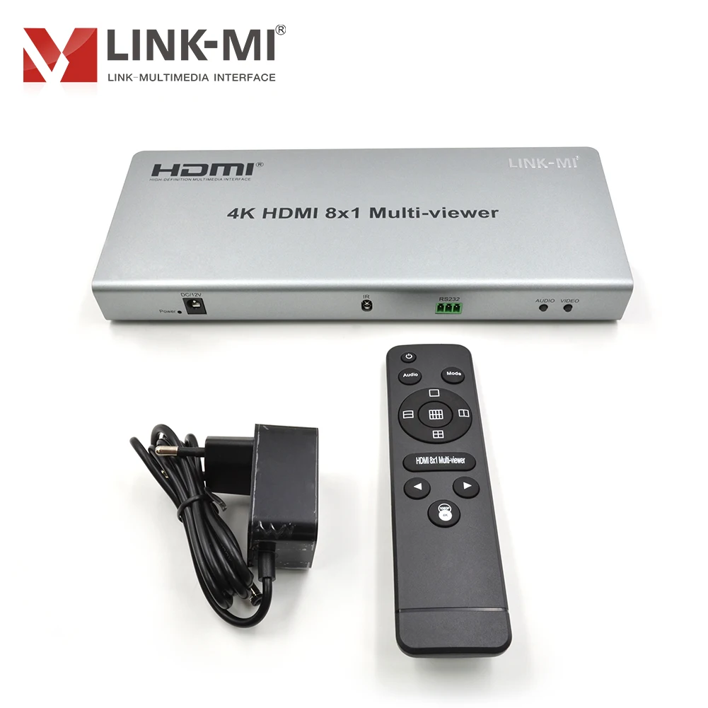 Multi-visionneuse HDMI 4K 8x1, avec commutateur sans couture, prise en  charge du contrôle RS232, commutateur HDMI LINK-MI P 8 en 1 sortie, 1080 -  AliExpress