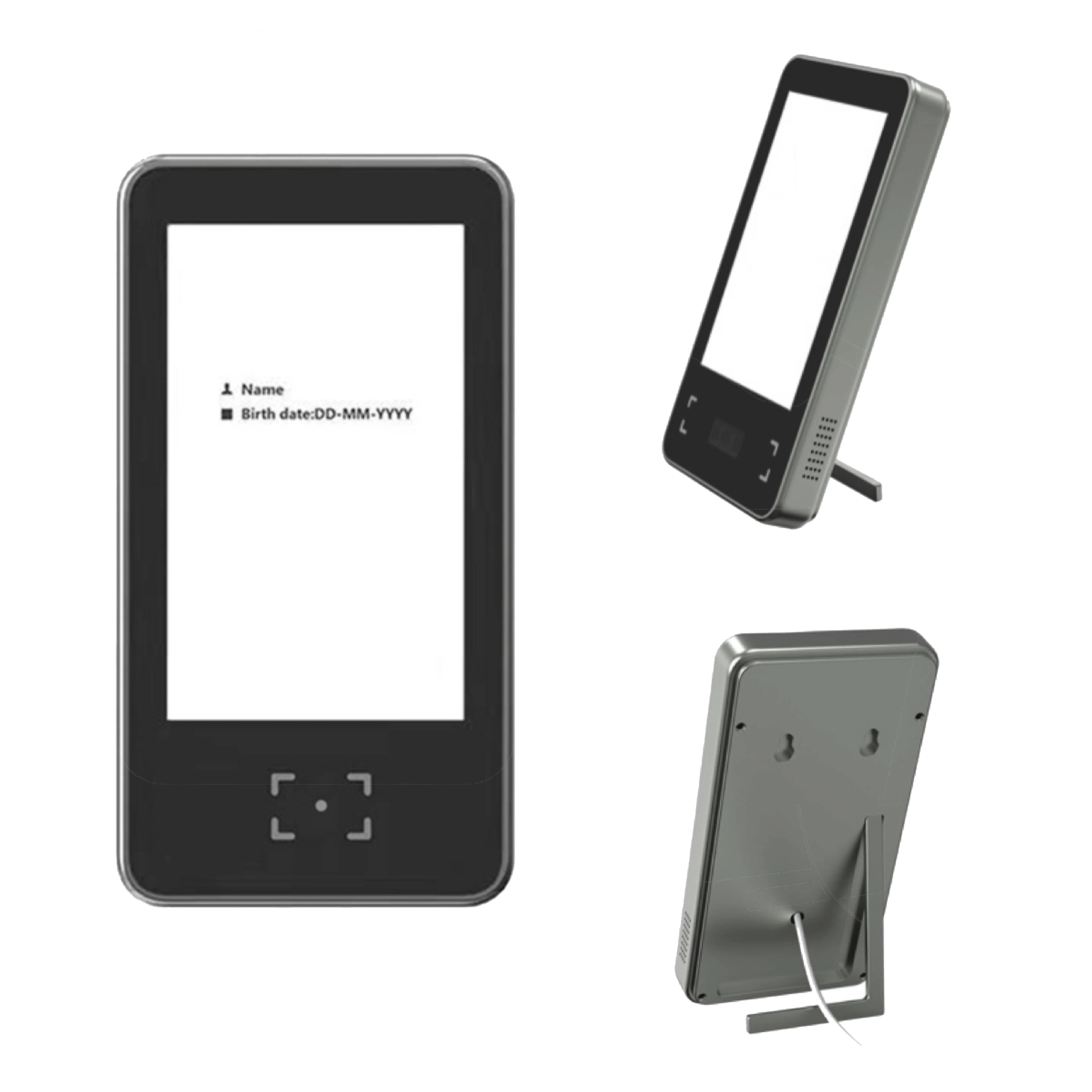 

nch Desktop Stand QR Code Reader Portable Green Pass QR Code Scanner Barcode Scanner