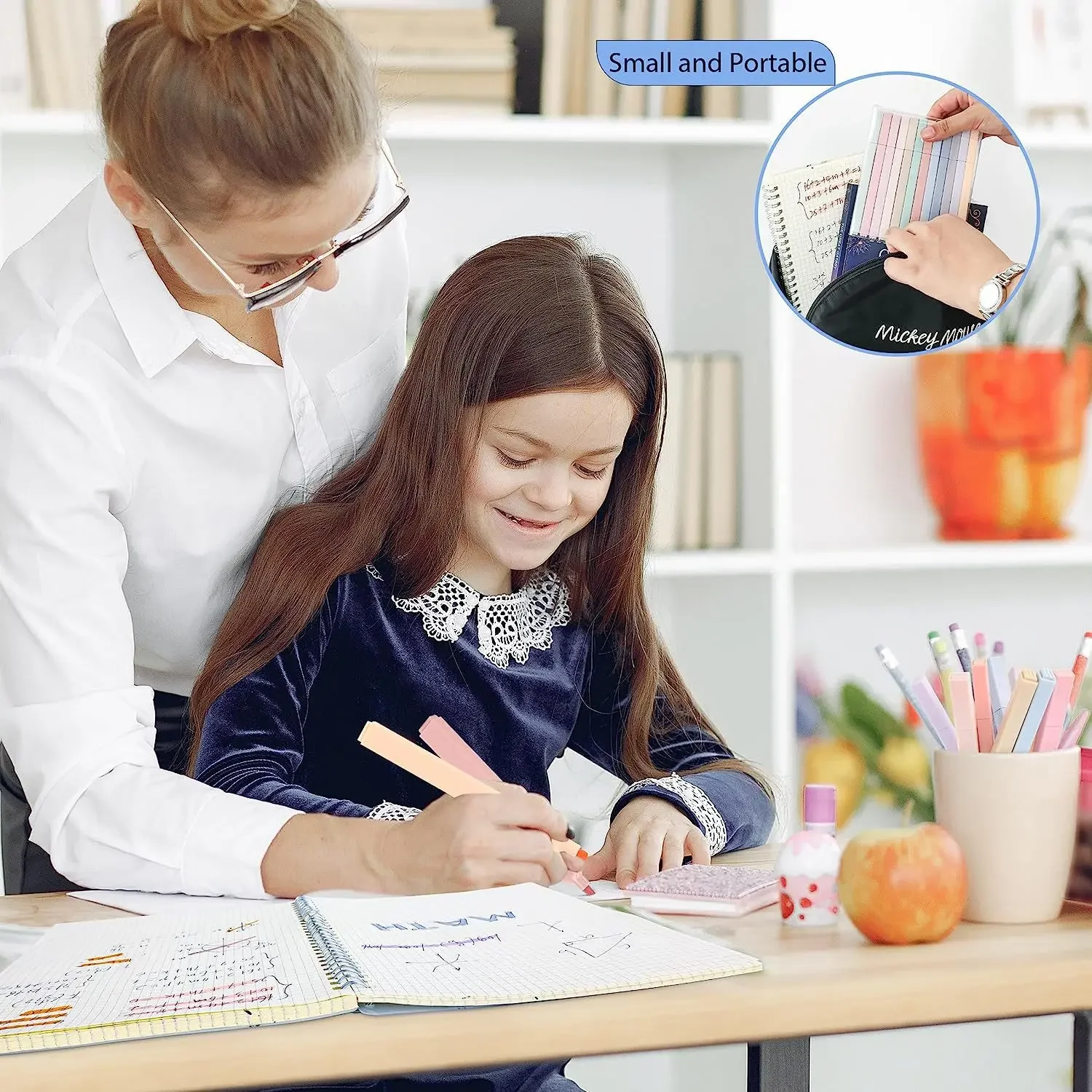 Textmarker, niedliche Pastellstifte, 12 Farben, Bibelstifte, kein Auslaufen mit weicher Spitze, Ästhetikstifte, Marker, Kawaii, stationär, für Studenten – Detail 10
