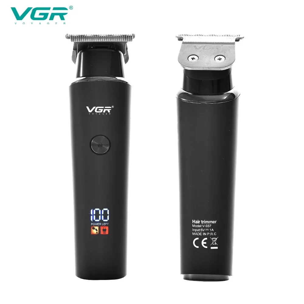 VGR V-937 Hair Cutting Machine Professional Rechargeable Barber Hair Clippers Electric Hair Trimmers Cordless for Men