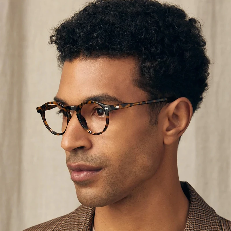

Men Women Round Myopia Reading Glasses Sun Gray Photochromic +150 +200 Prescription Eyewear Diopters Lens Acetate Eyeglasses