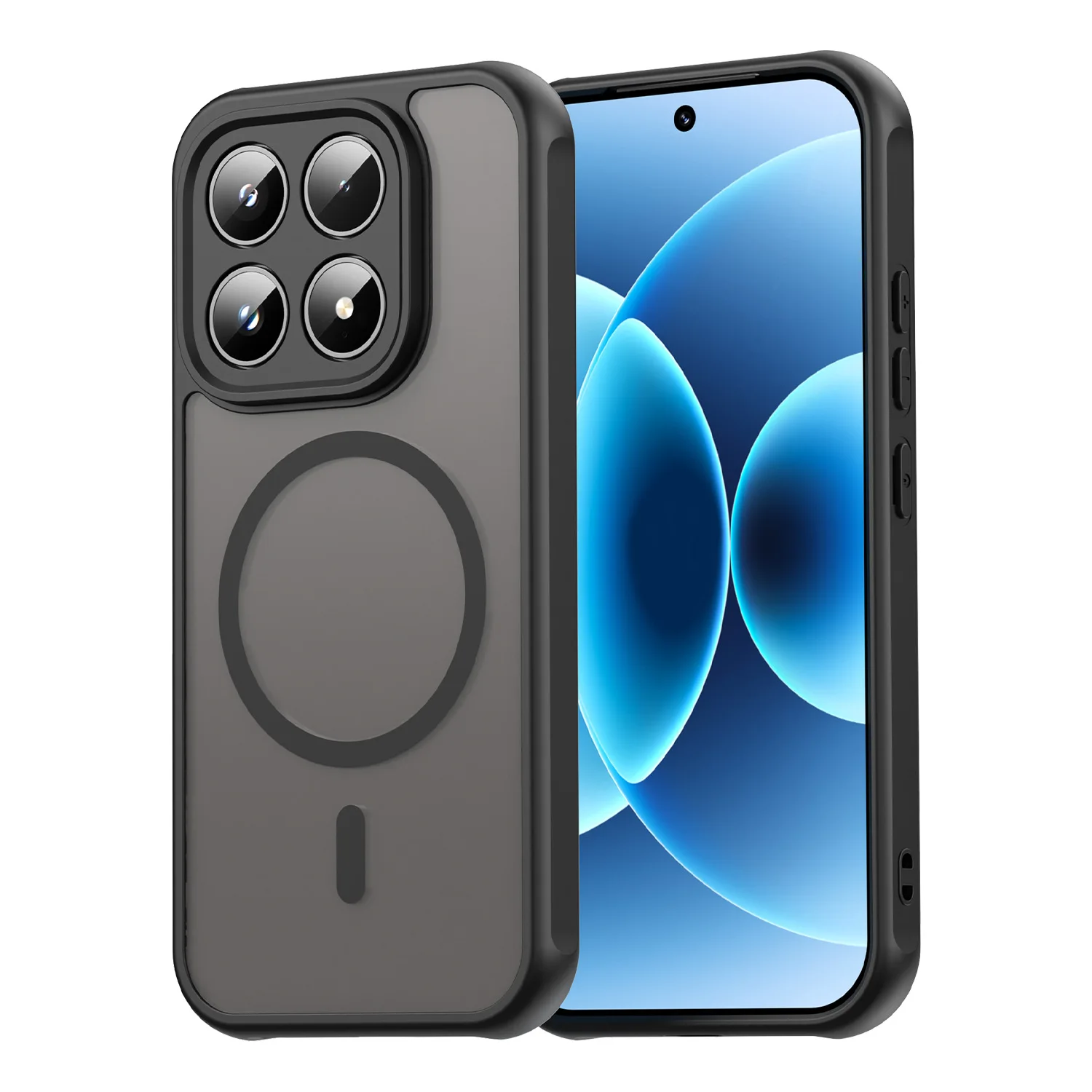 Skin Feel Frosted Magnetic Shockproof Protective Cover