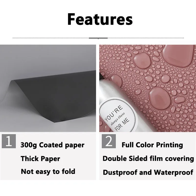 57*43cm 2sides Solid Color Photo Backdrop Photography Backdrops Photo Wallpaper Background Paper Props Photo Studio Shoot Product Cosmetics