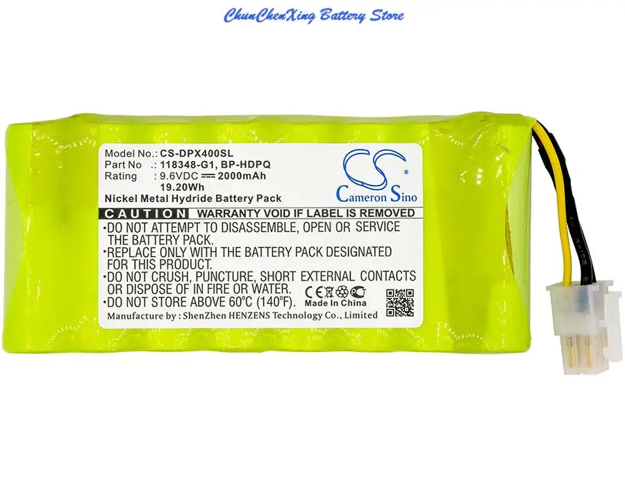 

OrangeYu 2000mAh Battery for Dranetz HDPQ-Guide, HDPQ-Visa, HDPQ-Xplorer, HDPQ-Xplorer400