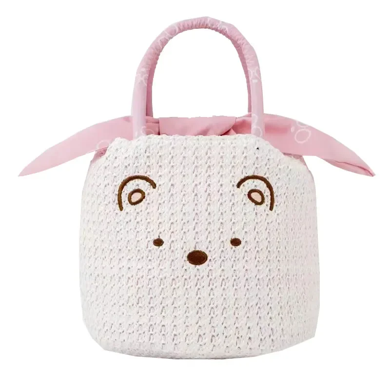 

Cute Sumikko Gurashi Hand Bags Handbags for Women Cartoon Anime Summer Straw Bag Ladies Kawaii Toto Bags