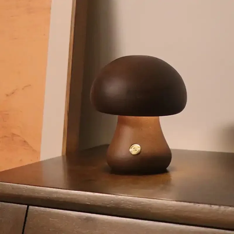 Led Mushroom Table Lamp for Bedroom Bedside Living Room Decor Night Lights Minimalist Desk Lights USB Rechargeable Night Lamp 5