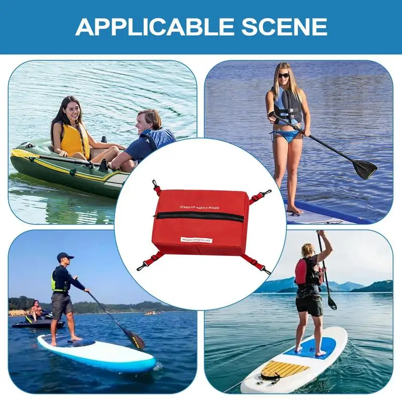 Paddle Board Deck Bag SUPs Board Cooler Bags Portable Adjustable Deck Bag Waterproof Kayak Surfboard Insulated Bag Surf Accessor