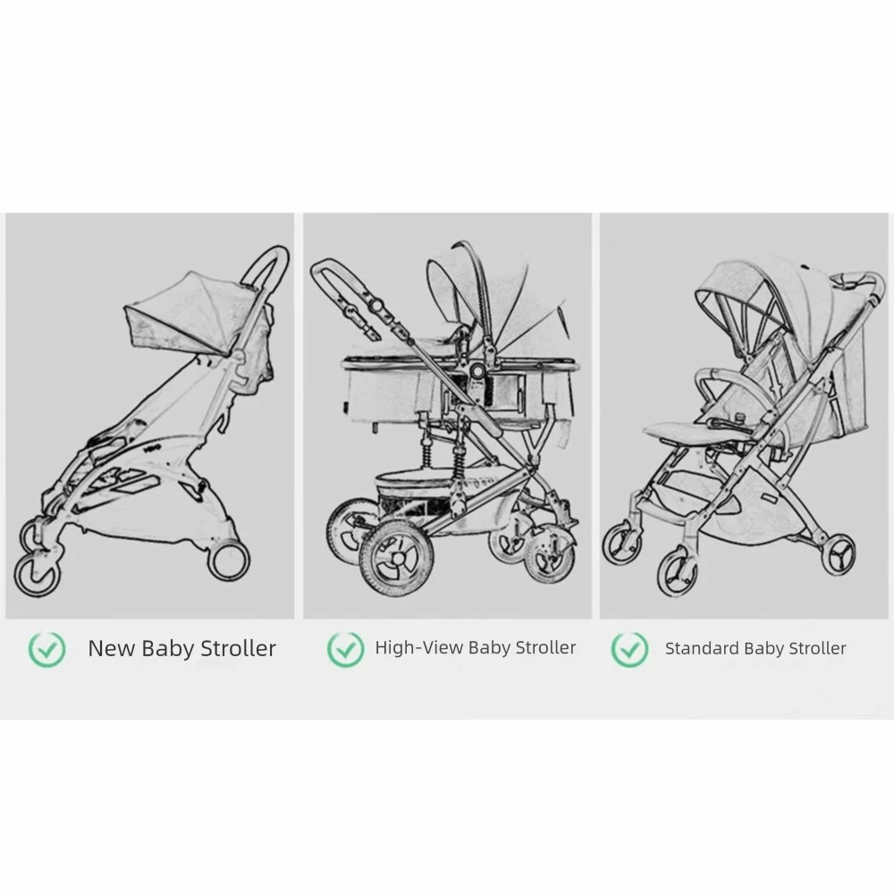 2 in 1 Sit and Stand Stroller Pedal Adapter Creative Universal Stroller Standing Board Convenient with Detachable Seat