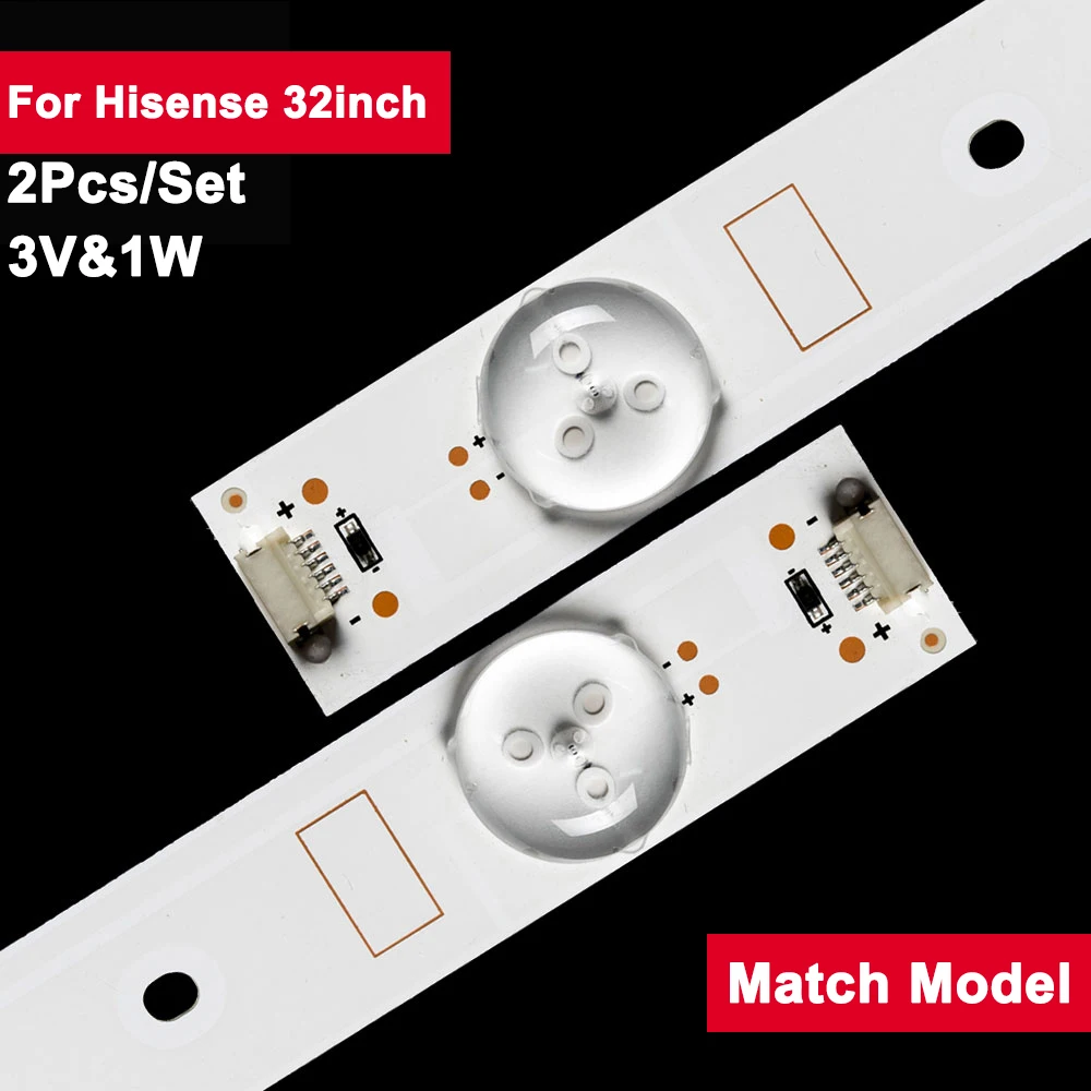 

594mm TV Backlight Bar For Hisense 32inch SVH320AJ4_5LED_REV07_201041027 2Pcs/Set 3V LED Light Strip LED32EC200 LED32EC210D