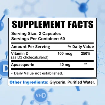 Vitamin D3 Supplement, Promotes Calcium Absorption, Boosts The Immune System, and Strengthens Muscles, 120 Capsules