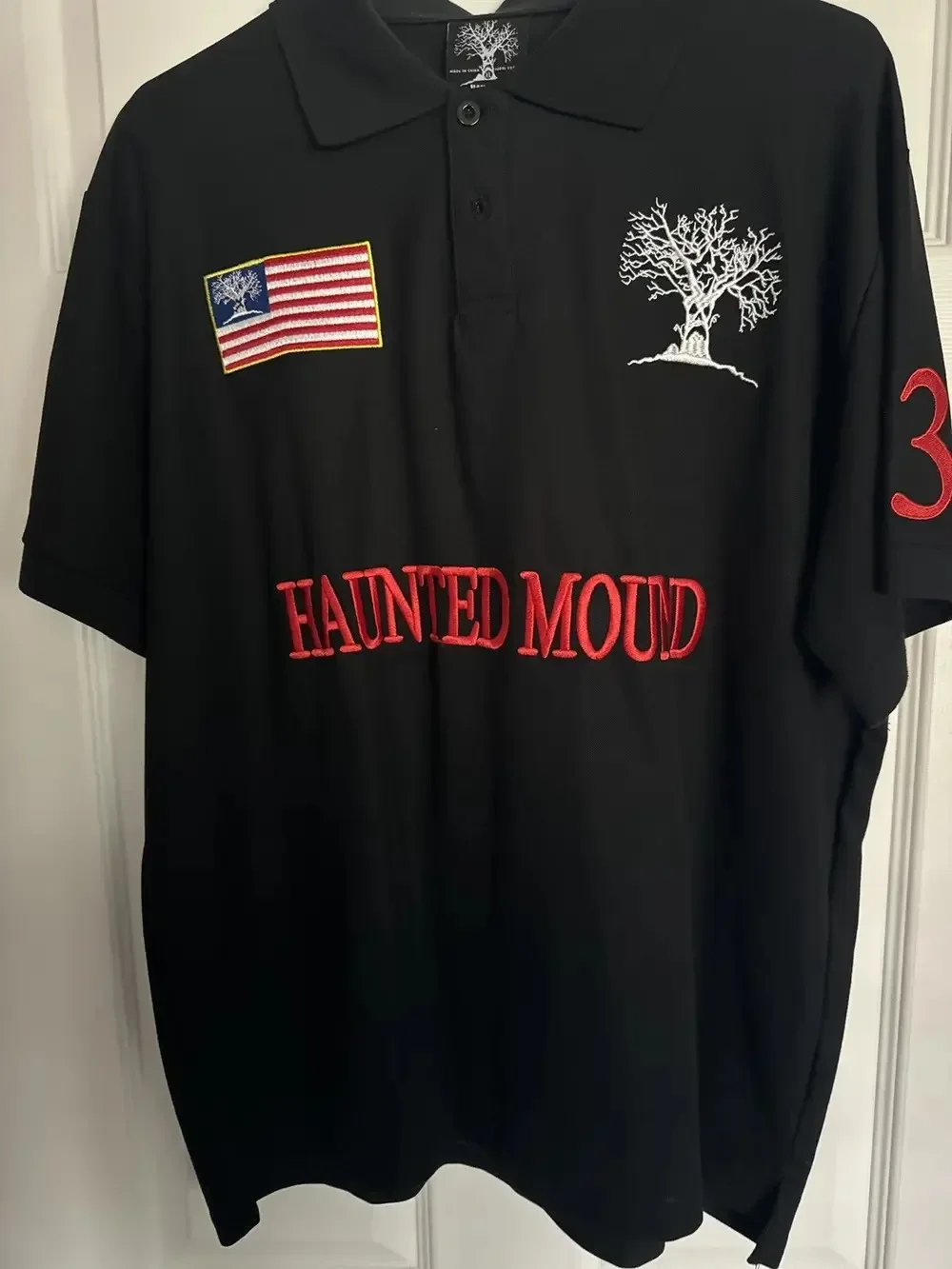 Retro Y2k Street Hip Hop Short Sleeve Shirt Haunted Mound