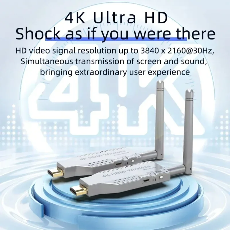 4K 150M HDMI-Compatible Video Wireless Transmitter Receiver/Extender