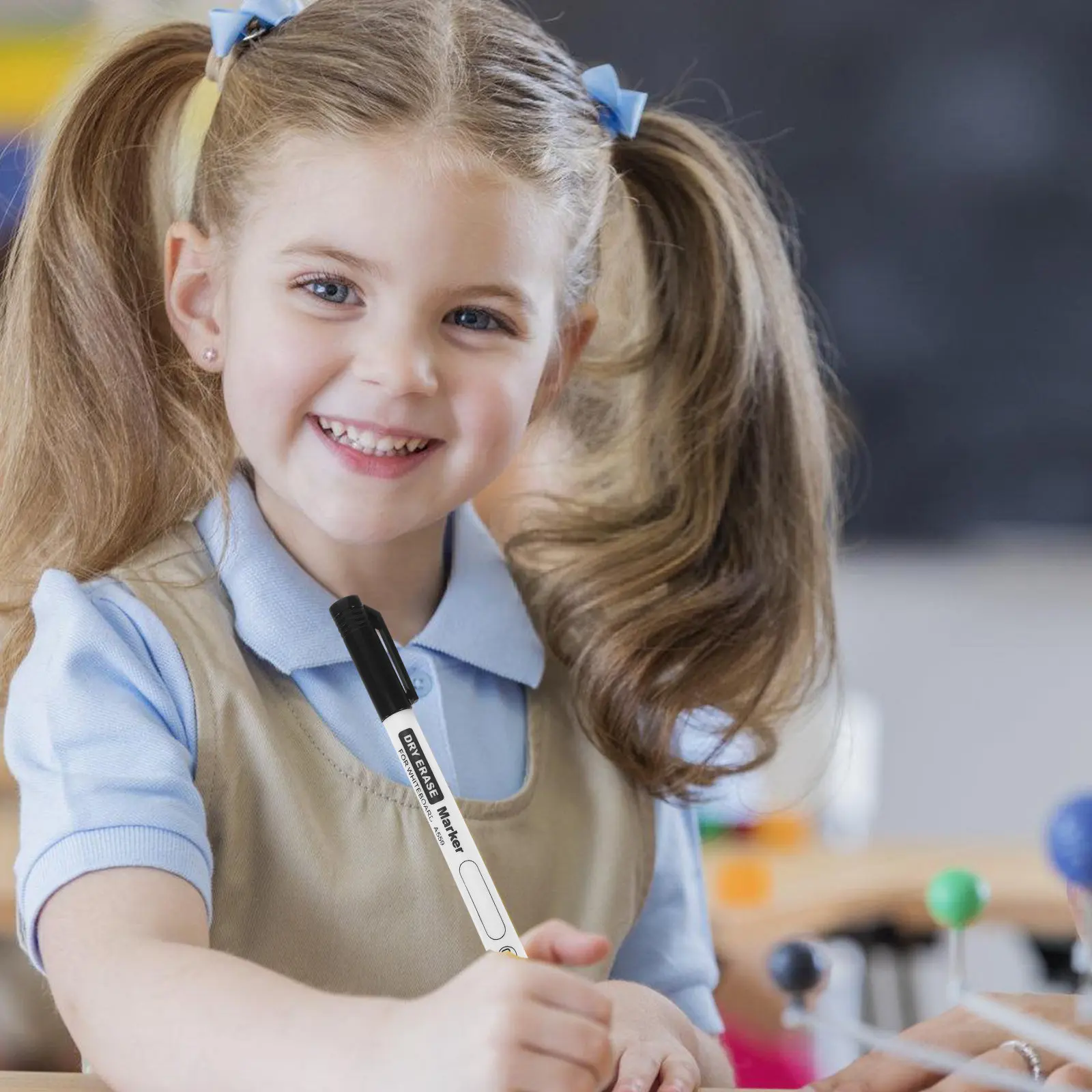 10Pcs Fine Tip Dry Erase Markers Smooth Flow Ink Fade Resistant for Whiteboard Desktop Small Board Teacher Student S