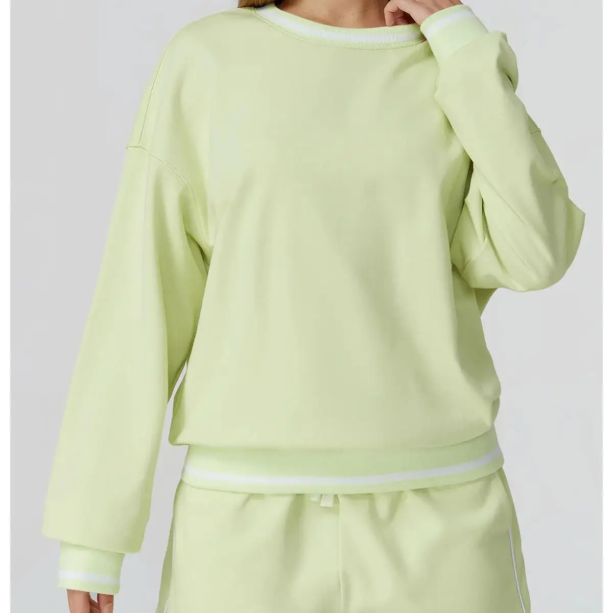 Conjunto de yoga 2 pçs esportes femininos outono e inverno conjunto casual confortável versátil conjunto correndo yoga moda ao ar livre roupas esportivas 2