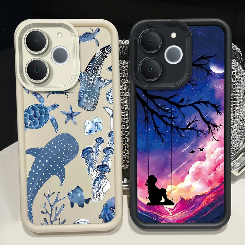 Sleek Anti-Scratch Soft Phone Case with Full Camera Protection and Contemporary Design