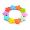 LOFCA 10pcs Silicone Beads Soft Baby Teething Beads Diy Jewelry Bracelet Necklace and Pendant baby teether silicone star Shape 4