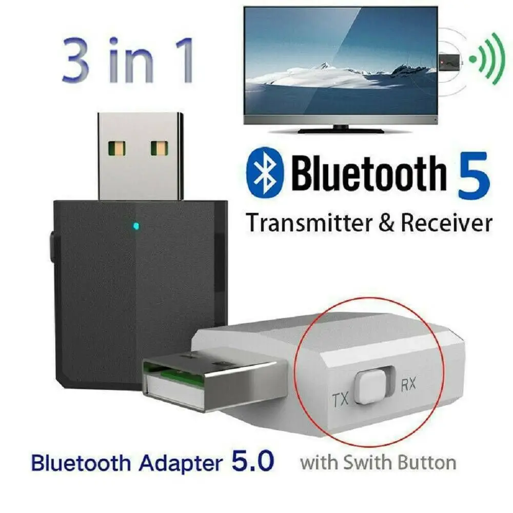 

Mini 3.5mm AUX Stereo Wireless Bluetooth Adapter 5.0 Bluetooth Transmitter Receiver For Car Music Bluetooth Transmitter For TV