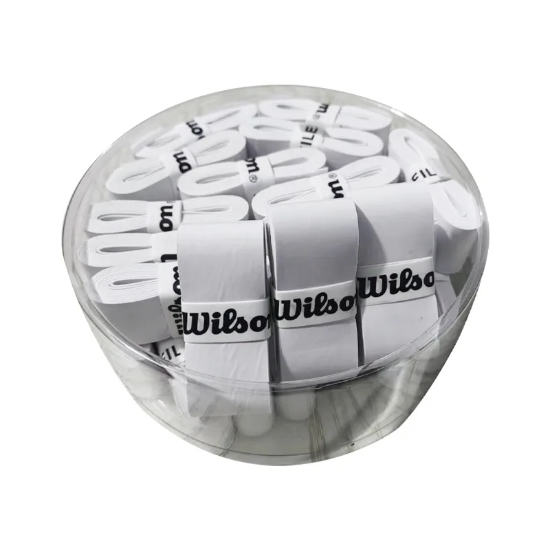 30 PCS/LOT poignée de raquette Wilson, manchon en caoutchouc collant pour raquette de tennis de badminton, poignée de tennis antidérapante, poignée de badminton