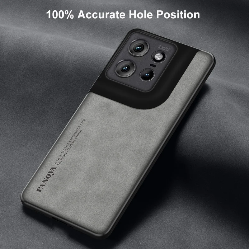 Luxury PU Leather Phone Case - Shockproof Silicone Back Cover