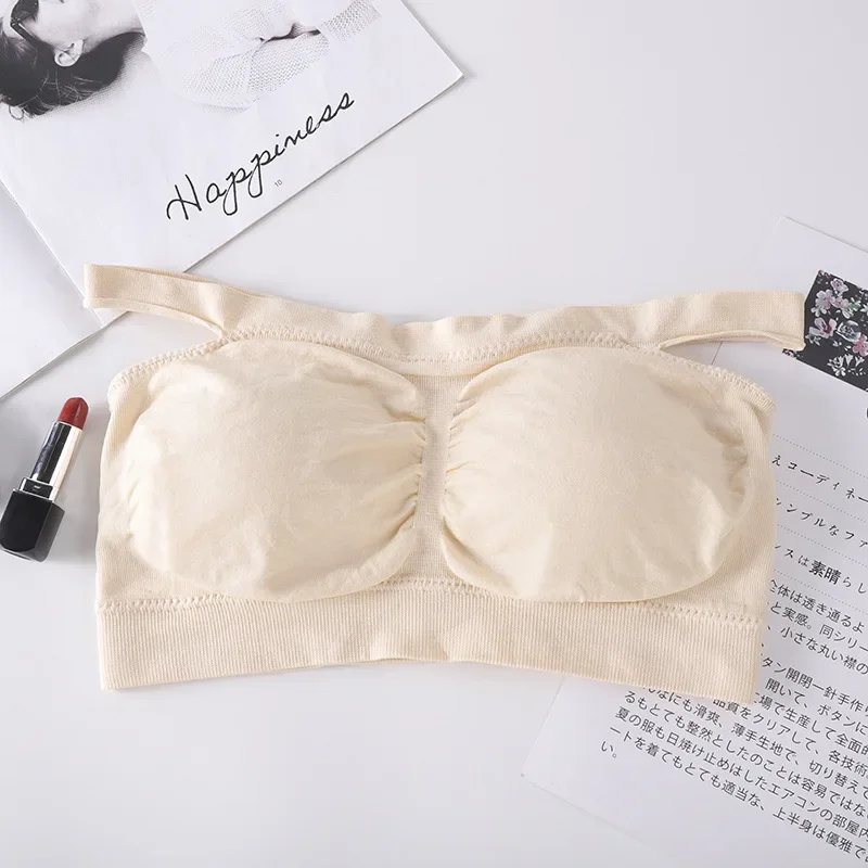 Sexy Seamless Bandeau Bra Summer Tube Top Strapless Bras Top Women Wireless Comfort Breathable Underwear Sexy Lingerie