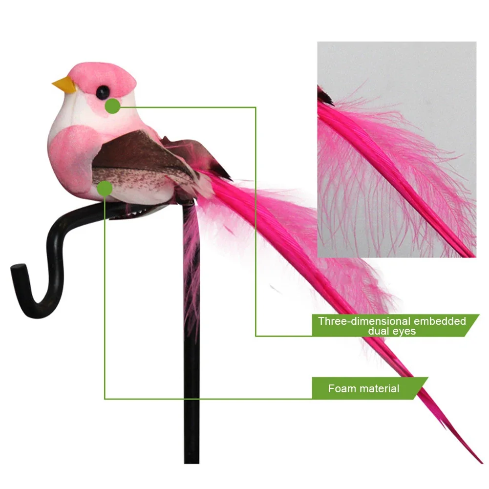 Nette DIY Handwerk Hochzeit Hausgarten Ornament Dekoration Mode Künstliche Vögel Gefälschte Schaum Tier Simulation Feder Vögel Modelle