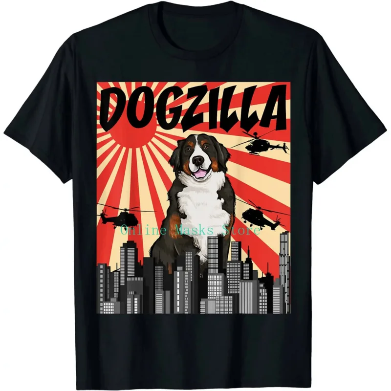 

Funny Retro Japanese Bernese Mountain Dog Men's T-Shirt Icon Design New Cool Short Sleeve Men Casual Short Sleeve Harajuku