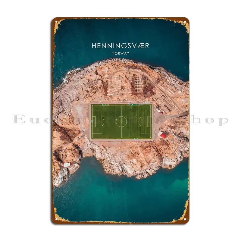 

Henningsvaer норвежский дорожный металлический плакат на стену, плакат на стену, настенная пещера, персонализированный клубный жестяной плакат