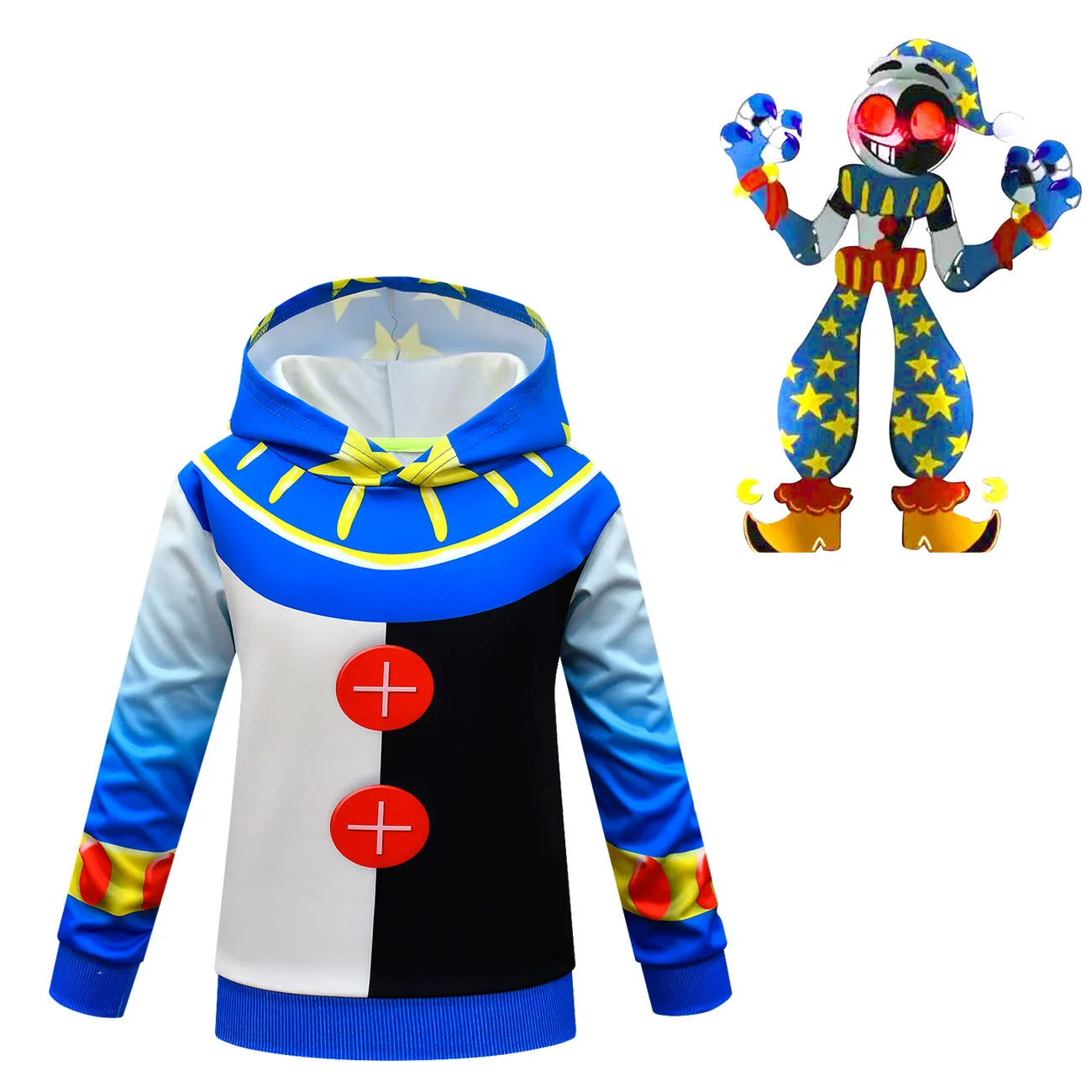 2022 Kids Cosplay Sundrop Fnaf Sun Clown Cartoon Hoodie Boys Fashion  Sweatshirt 40% Off The First Item, 30% Off The Second Item - Cosplay  Costumes - AliExpress