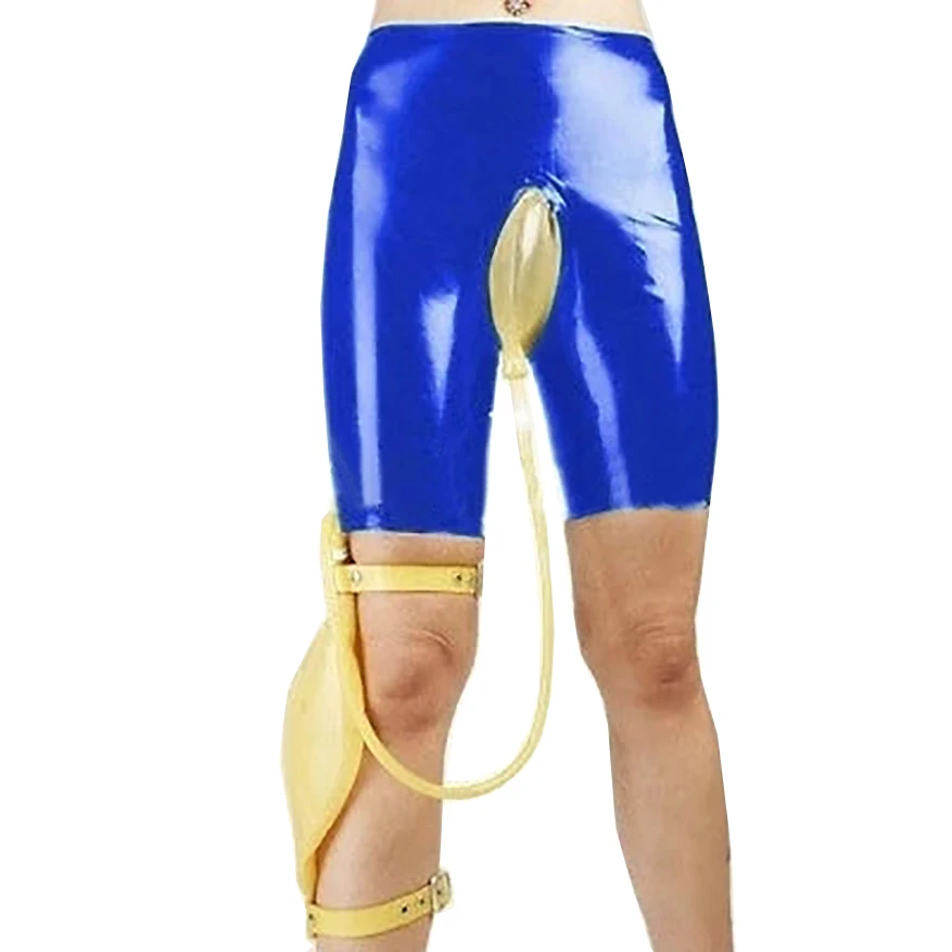 Sexy Rubber Latex Gummi Rubber Men Briefs Underwear with Urine Bag Underpants Handmade Clothing RPM138